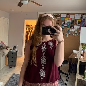 Cute open back tank!